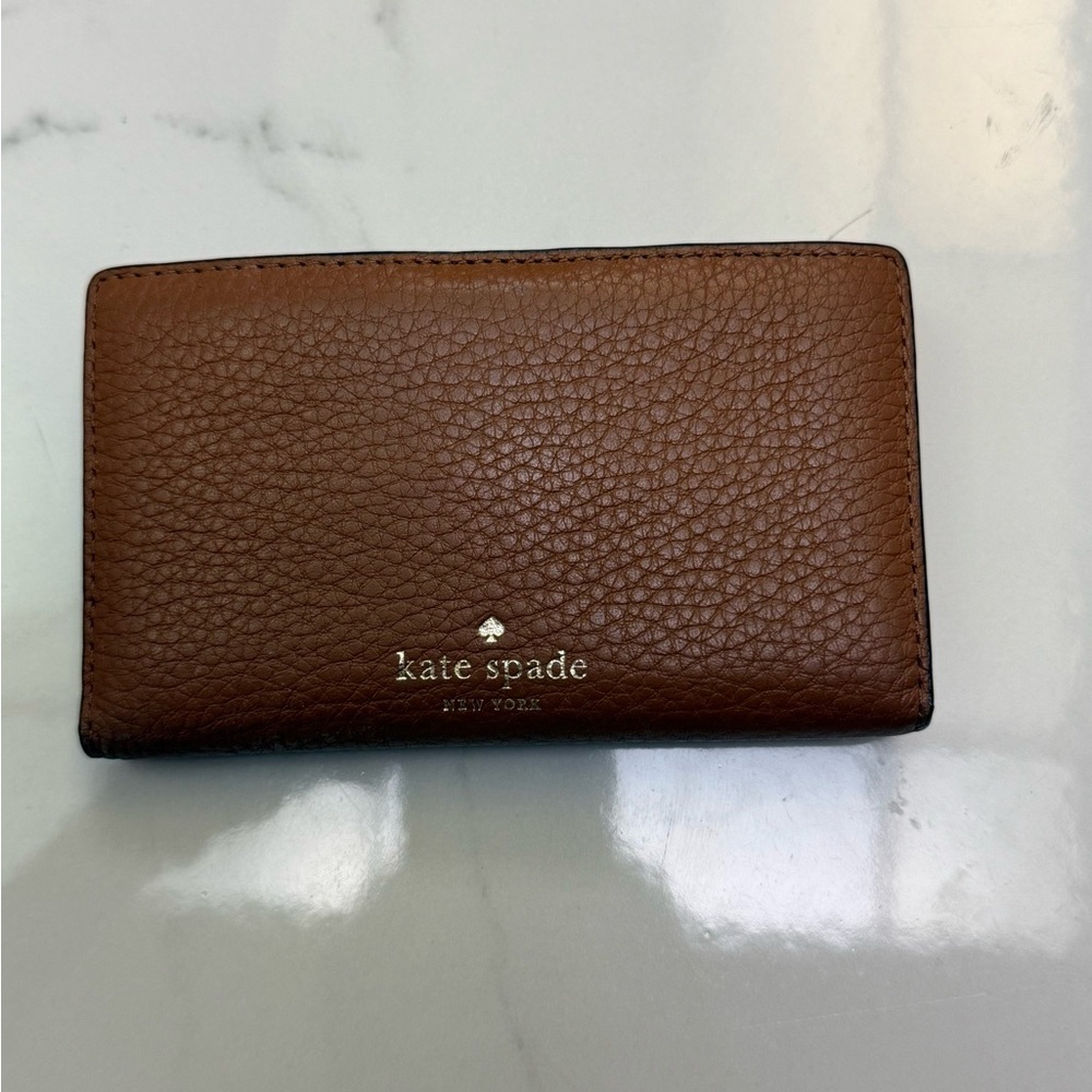 Kate Spade Cognac Leather Card Holder